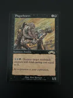 Plaguebearer 71 Rare Exodus Magic: The Gathering Lightly Played MTG - Image 1