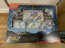 Pokemon TCG Scarlet & Violet PALDEAN FATES Quaquaval ex Premium Collection NEW - Image 1