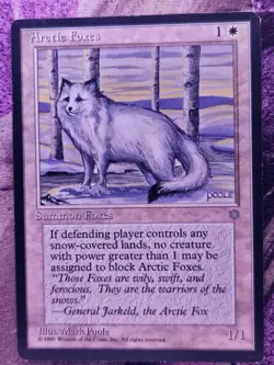 Arctic Foxes Common Ice Age Magic: The Gathering Lightly Played - Image 1