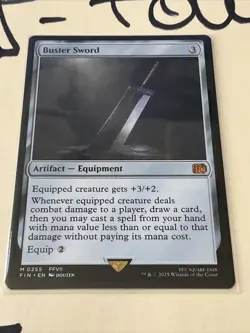 Buster Sword Final Fantasy Regular, MTG, Pack Fresh! - Image 1