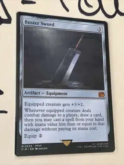 Buster Sword Final Fantasy Regular, MTG, Pack Fresh! - Image 3