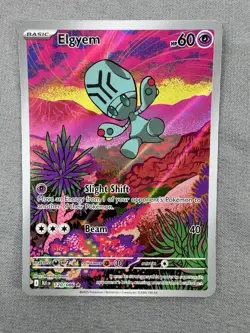 2025 Elgyem 120/086 Illustration Rare Pokemon TCG Scarlet & Violet Black Bolt - Image 2