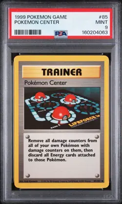 1999 Pokemon Base Set Unlimited #85 Pokemon Center PSA 9 - Image 1