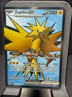 Pokemon Zapdos ex 192/165 SV Scarlet & Violet 151 Ultra Rare Holo English - Image 1