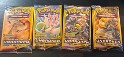 Pokemon TCG Sun & Moon Unbroken Bonds Booster Pack Artset/4 Packs/3 Cards/Pack - Image 1