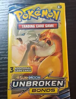 Pokemon TCG Sun & Moon Unbroken Bonds Booster Pack Artset/4 Packs/3 Cards/Pack - Image 2