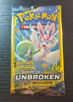 Pokemon TCG Sun & Moon Unbroken Bonds Booster Pack Artset/4 Packs/3 Cards/Pack - Image 3