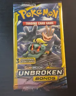 Pokemon TCG Sun & Moon Unbroken Bonds Booster Pack Artset/4 Packs/3 Cards/Pack - Image 4