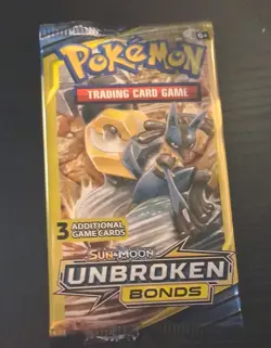 Pokemon TCG Sun & Moon Unbroken Bonds Booster Pack Artset/4 Packs/3 Cards/Pack - Image 5