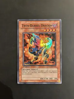 Yu-Gi-Oh! TDGS-EN029 Twin-Barrel Dragon (1st Edition) Super Rare, LIGHT PLAY - Image 1