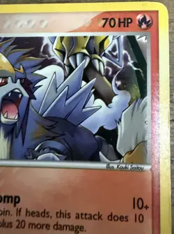 Gem Mint Entei - 1/17 - Holo Rare Pokemon POP Series 2 - Image 3