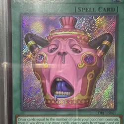Konami Pot of Sloth CORI-EN061 Chaos Impact Secret Rare Holo 1st Ed EN 2020 - Image 3