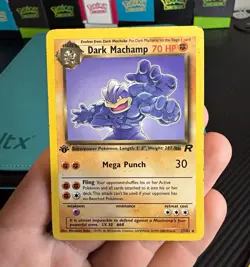 Pokemon TCG Dark Machamp 27/82 Team Rocket Unlimited Rare (Lp/mp) - Image 1