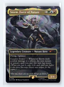 MTG - Storm, Force of Nature- Secret Lair Rainbow Foil Extended Art 1742 Mythic - Image 1