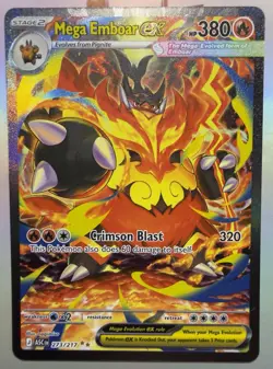 Pokemon Mega Emboar EX 273/217 SIR Ascended Heroes - Image 1