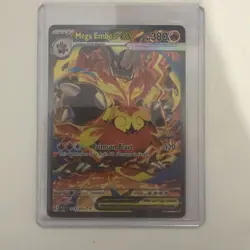 Pokemon Ascended Heroes Mega Emboar EX 273/217 Holo SIR MINT - Image 1