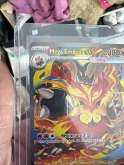 Mega Emboar ex 273/217 SIR Full Art Secret Rare Pokemon Ascended Heroes MINT - Image 3