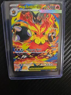 Mega Emboar ex 273/217 SIR Full Art Secret Rare Pokemon Ascended Heroes MINT - Image 4