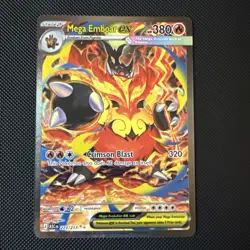 Mega Emboar EX 273/217 Ascended Heroes SIR Pokemon TCG Pack Fresh Mint NM - Image 1