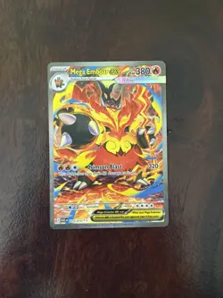 Mega Emboar EX 273/217 Ascended Heroes SIR Pokemon TCG Pack Fresh Mint NM - Image 1