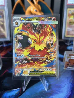 Mega Emboar ex 273/217 SIR Secret Rare Pokemon Ascended Heroes - Image 1