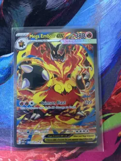 Mega Emboar ex 273/217 SIR Secret Rare Pokemon Ascended Heroes - Image 2