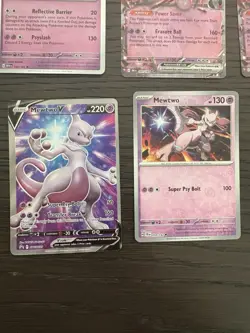 Pokemon TCG Mewtwo & Mew GX Mewtwo Card Lot 10 Cards Holo - Image 4