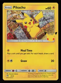 25th Anniversary Pikachu Holo #25/25 Mcdonalds Promo Card Near Mint - Image 1