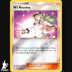 N's Resolve 200/236 Cosmic Eclipse Reverse Holo Pokemon TCG Card NM - Image 3