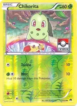 CHIKORITA (POKEMON LEAGUE) 1/122 HOLO LEAGUE & CHAMPIONSHIP CARDS POKEMON NM/M - Image 3
