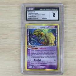 CGC 8 Ninetales 8/101 8 EX Dragon Frontiers Reverse Holo Rare 2006 Pokemon Card - Image 1