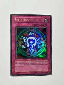 Yu-Gi-Oh Card - MRL-006 - SPELLBINDING CIRCLE , TRAP CARD- L989 - Image 1