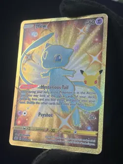 Mew 025/025 NM Gold Secret Rare Card Celebrations Pokemon TCG - Image 4