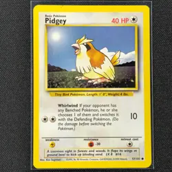 Pidgey - 57/102 - Common - Base Set - Pokemon Card - NM/M - Image 1