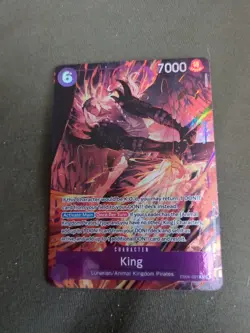 King Alternate Art R EB04-031 The Azure Sea's Seven Foil One Piece Card Game NM - Image 1