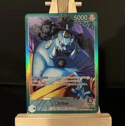 Bandai One Piece Card Game Jinbe OP11-021 Leader Alt Art Foil 5000 English - Image 1