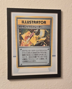 Illustrator The Rarest Pokemon Card Enlarged Framed Art Print - Image 1