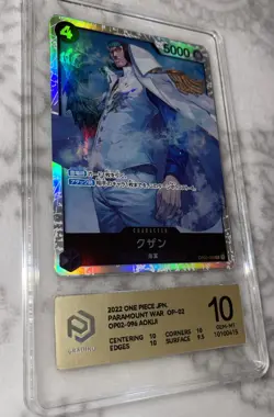 One Piece Card Game 1x Kuzan Japanese*Paramount War OP02-096 SR PCG 10 GEM MT🔥 - Image 3