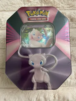 Pokemon V Forces Tin Mew V Promo Card & Booster Packs Factory Sealed 2021 - Image 1