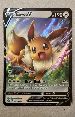 Eevee V SWSH065 SWSH: Sword & Shield Promo Cards Holo - Image 1