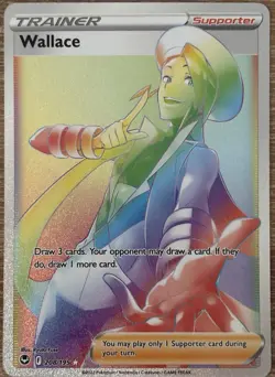 Wallace - 208/195 - Pokemon Silver Tempest Sword & Shield Secret Rare Card - NM - Image 1