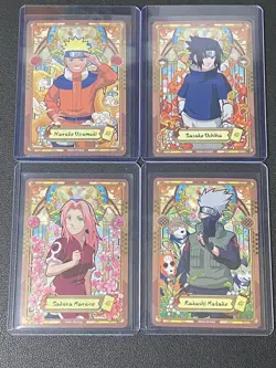 Kayou Naruto Heaven Scrolls Series 1 SP 4 Card Set, Full Set English NM. - Image 1