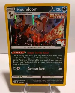 Houndoom 096/163 Holo Prize Pack Series 2 Pokemon Play! Stamp Mint Condition - Image 1