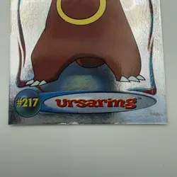 2001 Topps Pokemon Johto Series 1 Hologram Card #8 Of 9 #217 Ursaring - Image 3