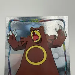 2001 Topps Pokemon Johto Series 1 Hologram Card #8 Of 9 #217 Ursaring - Image 4