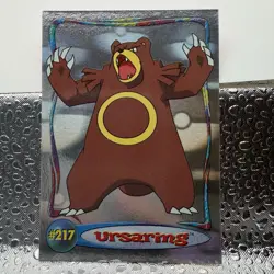 2001 Topps Pokemon Johto Series 1 Hologram Card #8 Of 9 #217 Ursaring - Image 5
