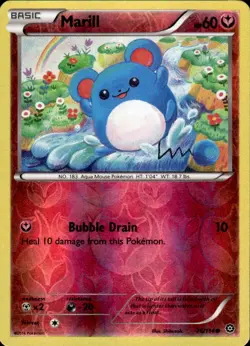 Marill 76/114 Common Steam Siege Pokemon Reverse Holo - Image 1