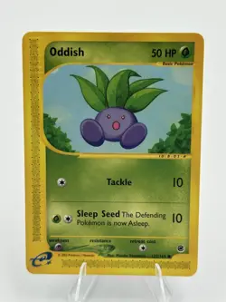 Oddish 122/165 Expedition Base Set Non-Holo Common LP - Image 1