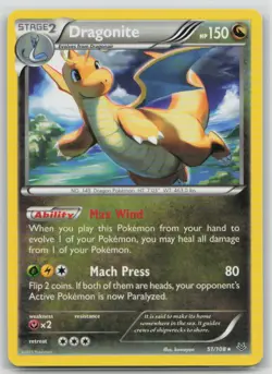 Dragonite 51/108 Rare Roaring Skies Pokemon Lightly Played - Image 1