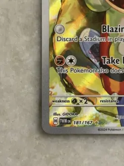 Pokemon TCG Hisuian Growlithe 181/167 Sv06 Twilight Masquerade IR Holo EN - Image 4